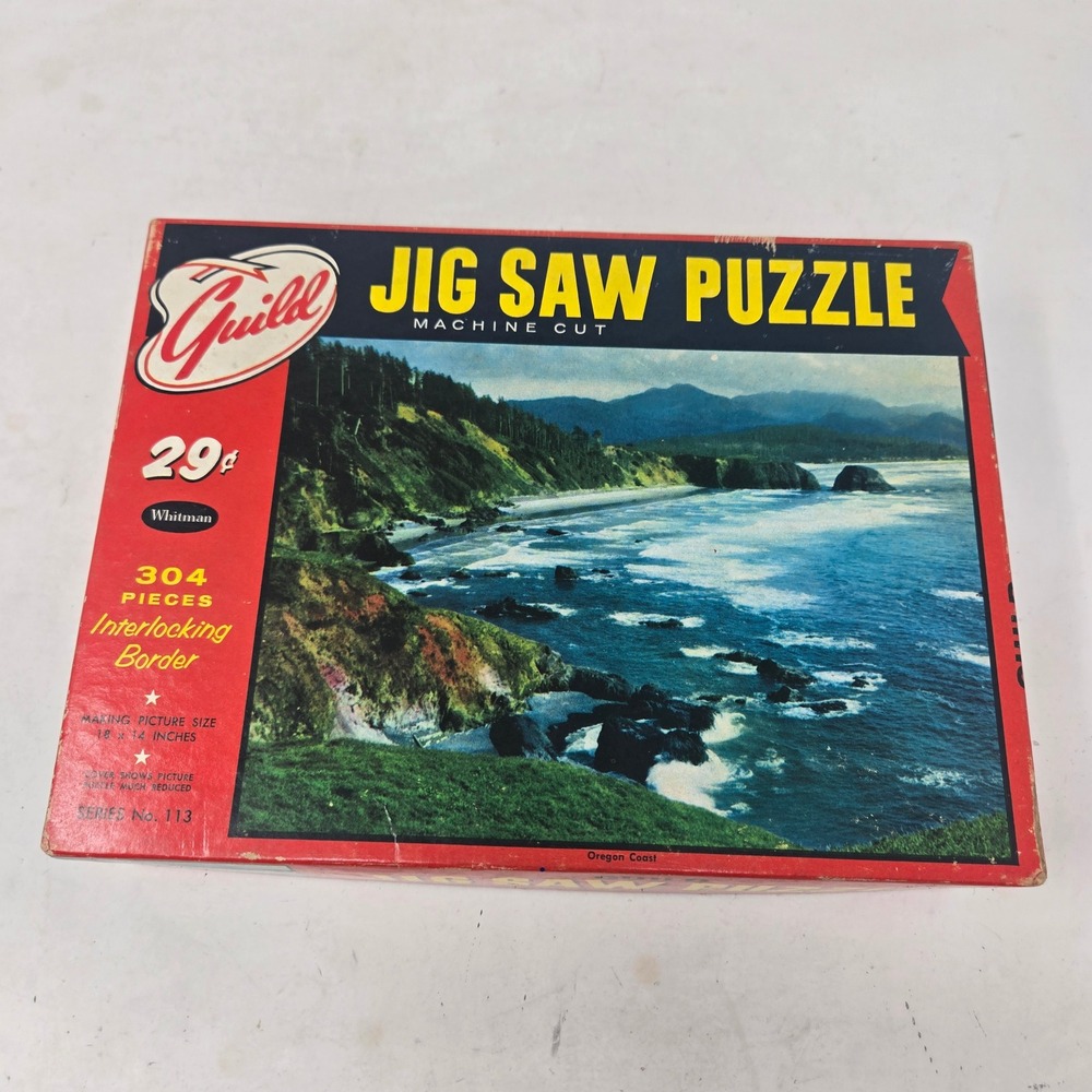 Vintage Guild Whitman Oregon Coast Jigsaw Puzzle 304 Pieces Series 113 Scenic